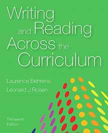 9780133999013-0133999017-Writing and Reading Across the Curriculum (13th Edition)