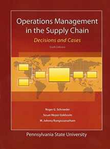 9780078094682-0078094682-Operations Management in the Supply Chain: Decisions and Cases by Schroeder, Roger G, Rungtusanatham, M. Johnny, Goldstein, Su (2013) Paperback