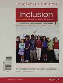 9780133007848-0133007847-Inclusion: Effective Practices for All Students, Student Value Edition (2nd Edition)