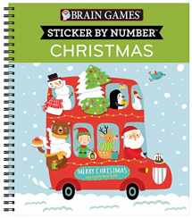 9781645584261-1645584267-Brain Games - Sticker by Number: Christmas (Bus Cover)