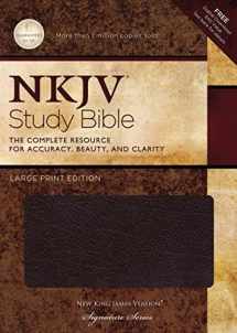 9781418542634-1418542636-NKJV Study Bible, Large Print, Bonded Leather, Burgundy, Thumb Indexed: Large Print Edition