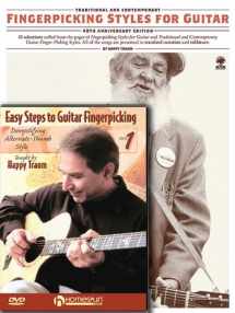 9781423496885-1423496884-Happy Traum Fingerpicking Pack: Includes Fingerpicking Styles for Guitar book and Easy Steps to Fingerpicking Guitar DVD