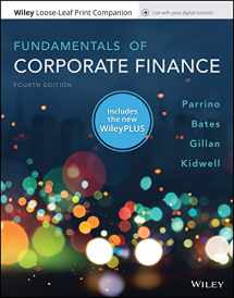 9781119502456-1119502454-Fundamentals of Corporate Finance, 4e WileyPLUS Card with Loose-Leaf Print Companion Set