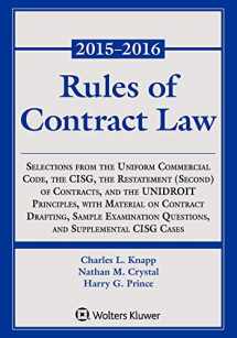 9781454840596-1454840595-Rules of Contract Law Statutory Supplement