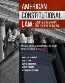 9781683289012-1683289013-American Constitutional Law: Liberty, Community, and the Bill of Rights (Higher Education Coursebook)
