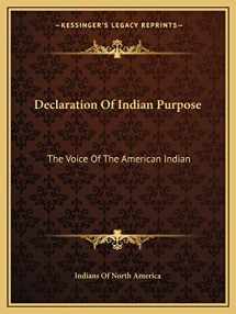 9781162987330-1162987332-Declaration Of Indian Purpose: The Voice Of The American Indian