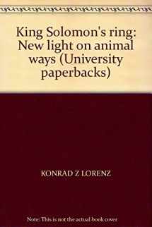 9780815200161-0815200161-King Solomon's Ring: New Light on Animal Ways (Apollo editions)