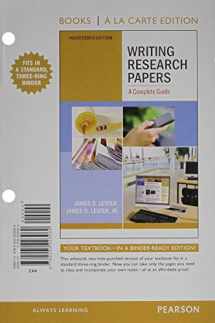 9780205223145-0205223141-Writing Research Papers: A Complete Guide, Books a la Carte Plus MyWritingLab with eText -- Access Card Package (14th Edition)