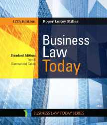 9780357038161-0357038169-Business Law Today, Standard: Text & Summarized Cases