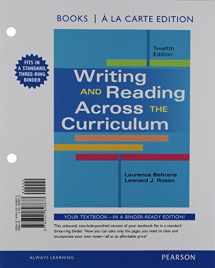 9780134136028-0134136020-Writing and Reading Across the Curriculum, Books a la Carte Edition Plus MyWritingLab with Pearson eText -- Access Card Package (12th Edition)