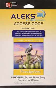 9781259143731-1259143732-ALEKS 360 Access Card (18 weeks) for Prealgebra