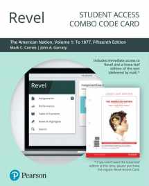 9780135193006-0135193001-American Nation, The: A History of the United States, Volume 1 -- Revel + Print Combo Access Code