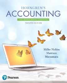 9780134675794-0134675797-Horngren's Accounting: The Managerial Chapters Plus MyLab Accounting with Pearson eText -- Access Card Package