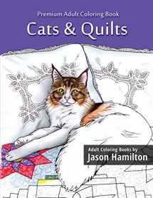 9781517128159-1517128153-Cats & Quilts: Adult Coloring Book