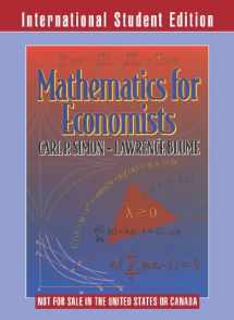 9780393117523-0393117529-Mathematics for Economists (International Student Edition)