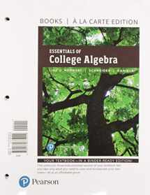 9780135999141-0135999146-Essentials of College Algebra, Loose-Leaf Edition Plus MyLab Math with Pearson eText -- 18 Week Access Card Package