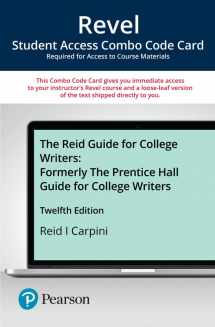 9780135259894-0135259894-Reid Guide for College Writers, The -- Revel + Print Combo Access Code