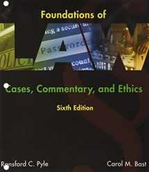 9781337414074-1337414077-Foundations of Law: Cases, Commentary and Ethics, Loose-Leaf Version