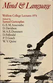 9780198750437-0198750439-Mind and Language: Wolfson College Lectures 1974