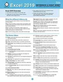 9781641880268-1641880260-Excel 2019 Reference and Cheat Sheet: The unofficial cheat sheet for Microsoft Excel 2019