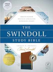 9781414395418-1414395418-Tyndale NLT The Swindoll Study Bible, TuTone (LeatherLike, Brown/Teal/Blue, Indexed) – New Living Translation Study Bible by Charles Swindoll, Includes Study Notes, Book Introductions and More!