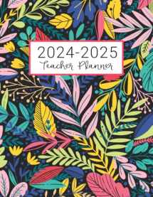 9781076236876-1076236871-Teacher Planner: Lesson Plan for Class Organization | Weekly and Monthly Agenda | Academic Year August - July | Dark Tropical Floral Print (2019-2020)
