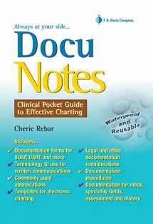 9780803620926-0803620926-DocuNotes: Clinical Pocket Guide to Effective Charting