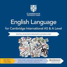 9781108455893-1108455891-Cambridge International As and a Level English Language Cambridge Elevate Teacher's Resource Access Card