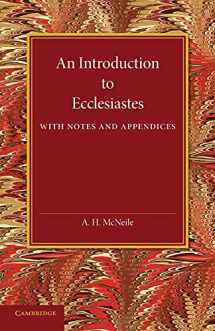 9781107696853-1107696852-An Introduction to Ecclesiastes: With Notes and Appendices