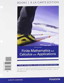 9780133935592-0133935590-Finite Mathematics and Calculus with Applications Books a la Carte Plus MyLab Math Package