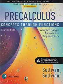 9780134686981-0134686985-Precalculus: Concepts Through Functions, A Right Triangle Approach to Trigonometry