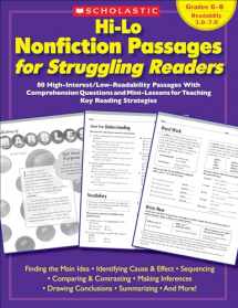 9780439694988-0439694981-Hi-Lo Nonfiction Passages for Struggling Readers: Grades 6–8: 80 High-Interest/Low-Readability Passages With Comprehension Questions and Mini-Lessons for Teaching Key Reading Strategies