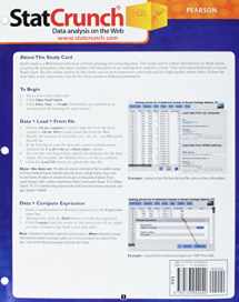 9780133942040-013394204X-StatCrunch Introductory Statistics Study Cards