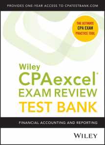 9781119629948-1119629942-Wiley CPAexcel Exam Review 2020 Test Bank: Financial Accounting and Reporting (1-year access)