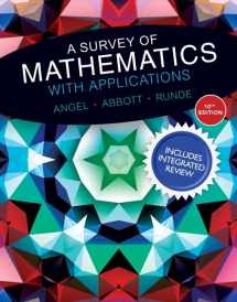 9780134196015-0134196015-A Survey of Mathematics with Applications with Integrated Review and Worksheets Plus MyLab Math -- Access Card Package
