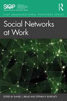9781138572645-1138572640-Social Networks at Work (SIOP Organizational Frontiers Series)