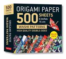 9780804852418-0804852413-Origami Paper 500 sheets Japanese Washi Patterns 6" (15 cm): Double-Sided Origami Sheets with 12 Different Designs (Instructions for 6 Projects Included)