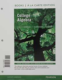 9780134309675-0134309677-College Algebra, Books a la Carte Edition plus MyLab Math with Pearson eText -- 24-Month Access Card Package