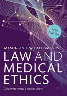 9780192866226-0192866222-Mason and McCall Smiths Law and Medical Ethics 12th Edition