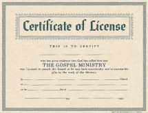 9780805472684-0805472681-Certificate of License for Minister