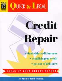 9780873374316-0873374312-Credit Repair (Quick & Legal Series)
