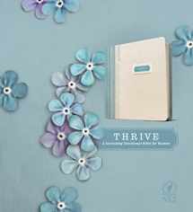 9781414368146-1414368143-NLT THRIVE Creative Journaling Devotional Bible (Hardcover Fabric, Blue/Cream Shabby Chic)