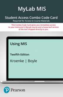 9780137304516-013730451X-Using MIS -- MyLab MIS with Pearson eText + Print Combo Access Code