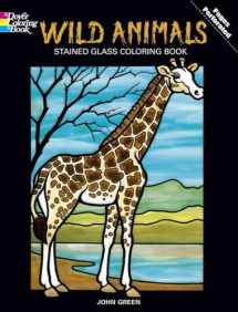 9780486269825-0486269825-DOVER PUBLICATIONS Stained Glass Color Book Wild Animals (269825)
