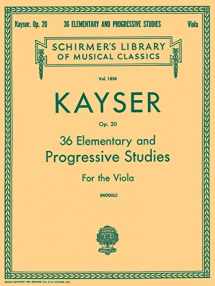 9780793558780-0793558786-36 Elementary and Progressive Studies: Schirmer Library of Classics Volume 1850 Viola Method