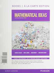 9780133865462-0133865460-Mathematical Ideas, Books a la Carte Edition plus NEW MyLab Math with Pearson eText -- Access Card Package
