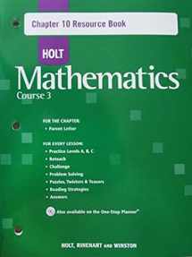 9780030784019-0030784018-Holt Mathematics, Course 3, Chapter 10 Resource Book