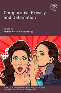 9781788970587-1788970586-Comparative Privacy and Defamation (Research Handbooks in Comparative Law series)