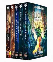 9789124223618-9124223611-Lone Wolf Series Books 1 - 5 Collection Set by Joe Dever (Flight from the Dark, Fire on the Water, Caverns of Kalte, Chasm of Doom & Shadow on the Sand)