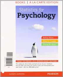 9780205923922-0205923925-Statistics for Psychology, Books a la Carte Plus NEW MyLab Statistics with eText -- Access Card Package (6th Edition)